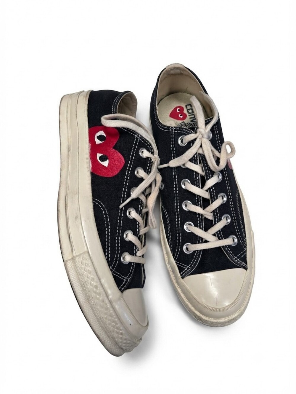 Comme des Garcons PLAY x Converse Chuck 70 Low Black Men's 8 / Women's 10